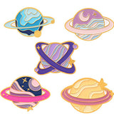 Purple/Pink Planet Alloy Pin Badge P26