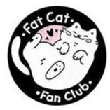 Black Fat Cat Club Enamel Pin Badge P29