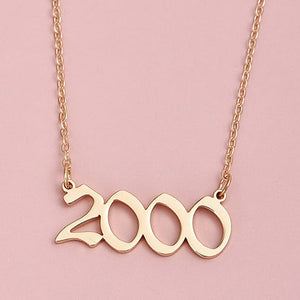 Gold Tone 2000' Y2K Necklace N18