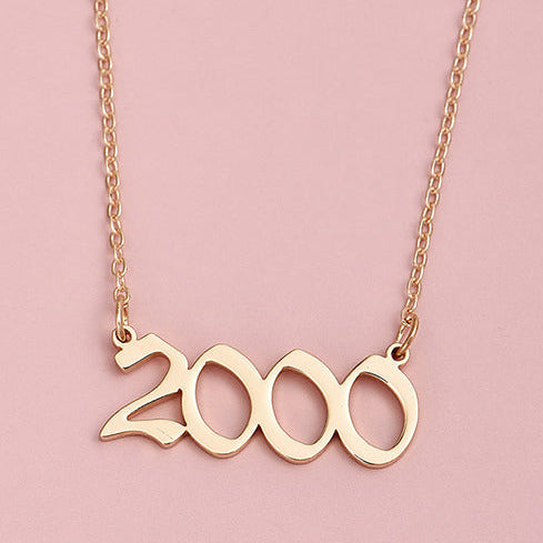 Gold Tone 2000' Y2K Necklace N18
