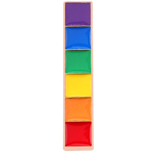 LGBT Rainbow Stripe Pin Badge P20