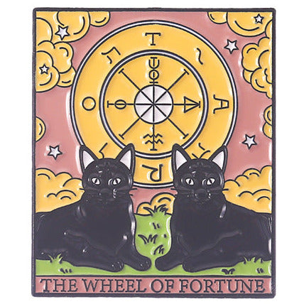 The Wheel Of Fortune Tarot Pin Badge P16