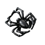 Black Large Adjustable  Spider Ring R58 Size K+