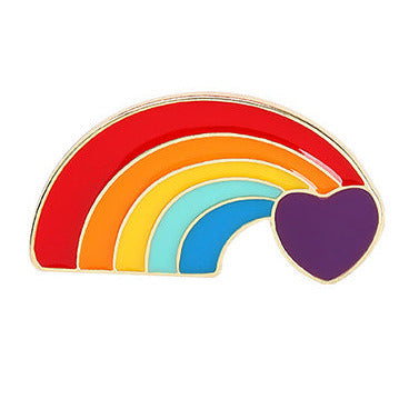 Enamel LGBT Rainbow Curve Pin Badge P24