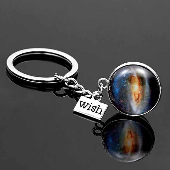 Glass Planet Luminous Orb Keyring K5