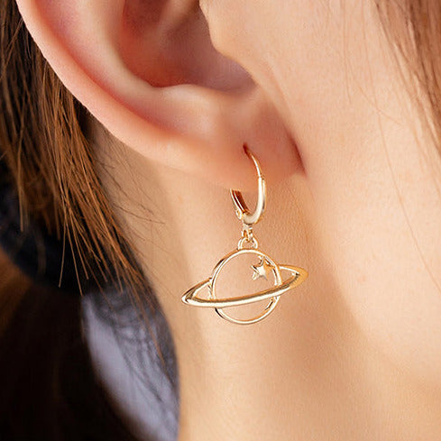 Small hanging clearance gold earrings