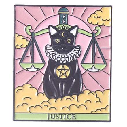 Justice Tarot Pin Badge P16