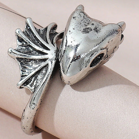 Alloy Silver Baby Dragon Ring R3